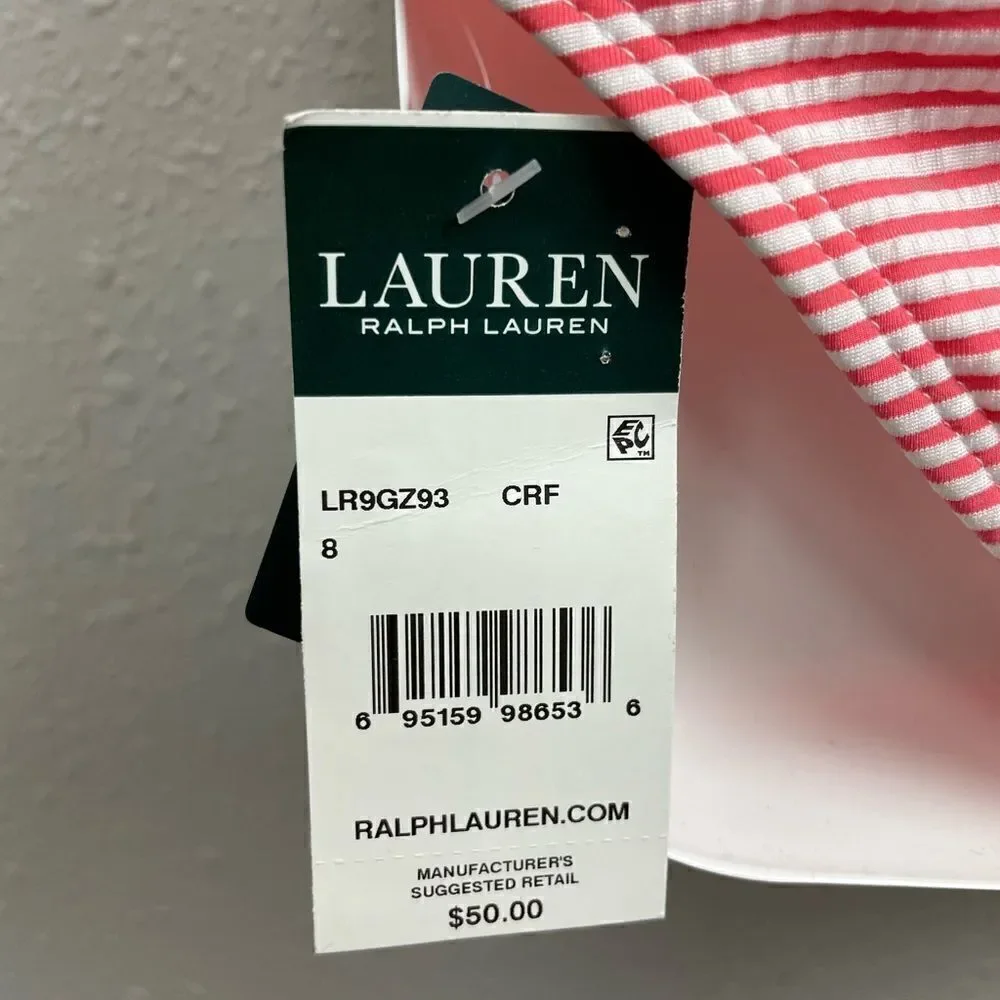 NWT Lauren Ralph Lauren Two-Piece Swim Suit Size 8 - Picture 7 of 7